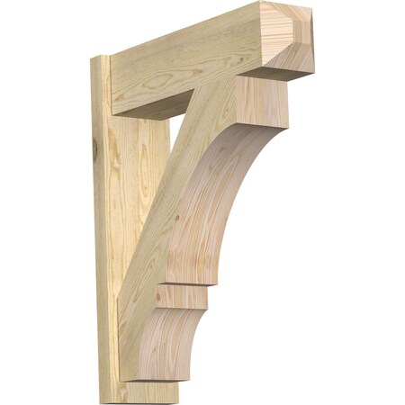 Ekena Millwork Balboa Craftsman Rough Sawn Outlooker, Douglas Fir, 8"W x 28"D x 34"H OUT08X28X34BOA04RDF